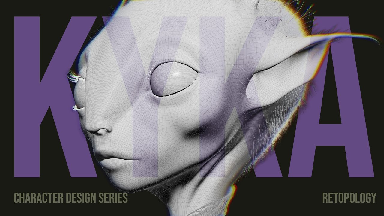 Kyka Character Design Series - Retopology