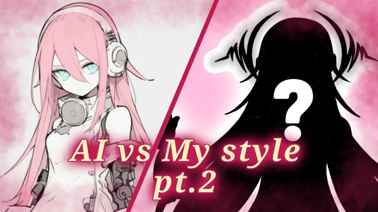Speedpaint AI vs My style - Redrawing and making a new OC!