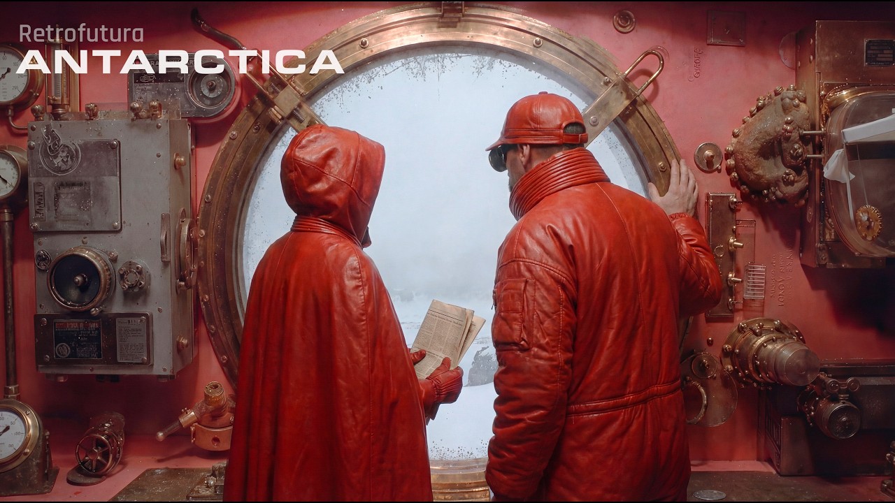 Journey to the Center of the World: Antarctica | AI 4K — Retrofutura