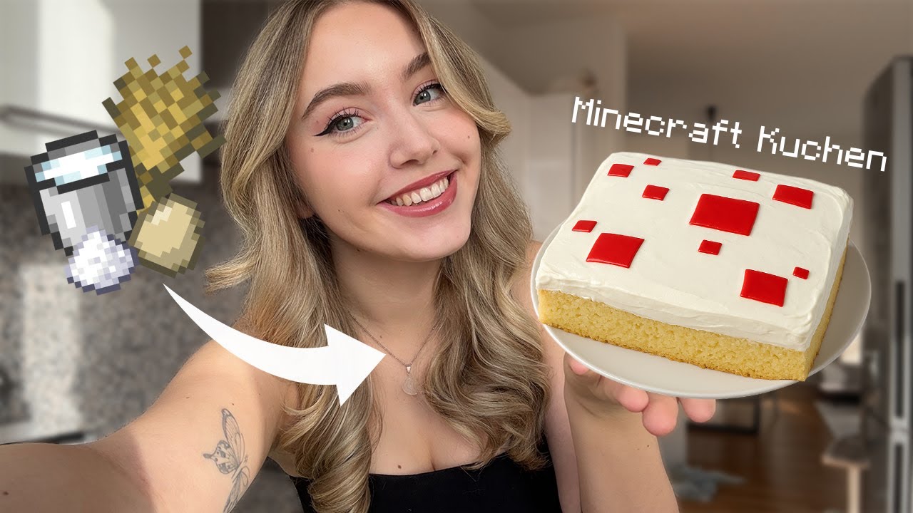 ICH BACKE mir einen MINECRAFT KUCHEN ZUM GEBURTSTAG! 🍰