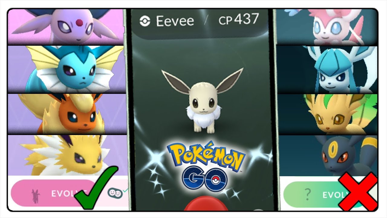 KODY NA WSZYSTKIE EWOLUCJE EEVEE W POKEMON GO! NAME TRICK I JAK EWOLUOWAĆ?