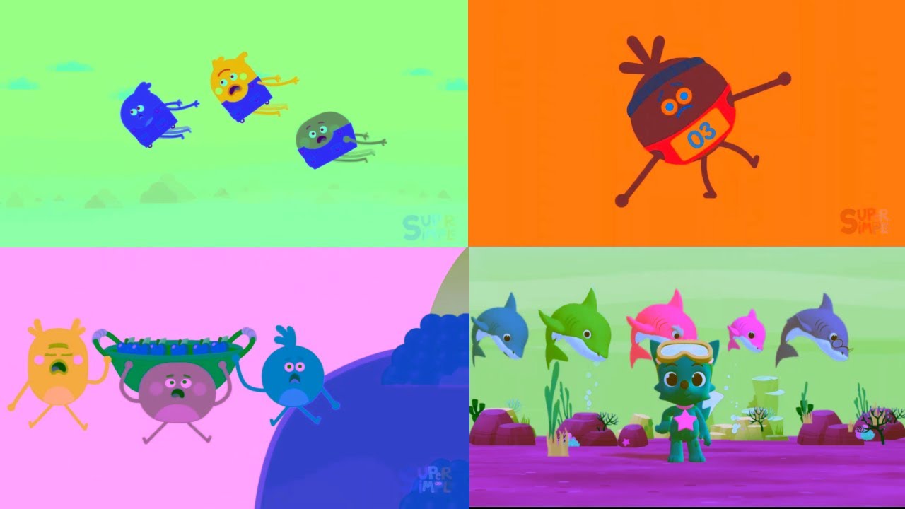 Super Simple Songs Yum Splash Intro Mega Mix Logo Sponsored By Gamavision Csupo Effects