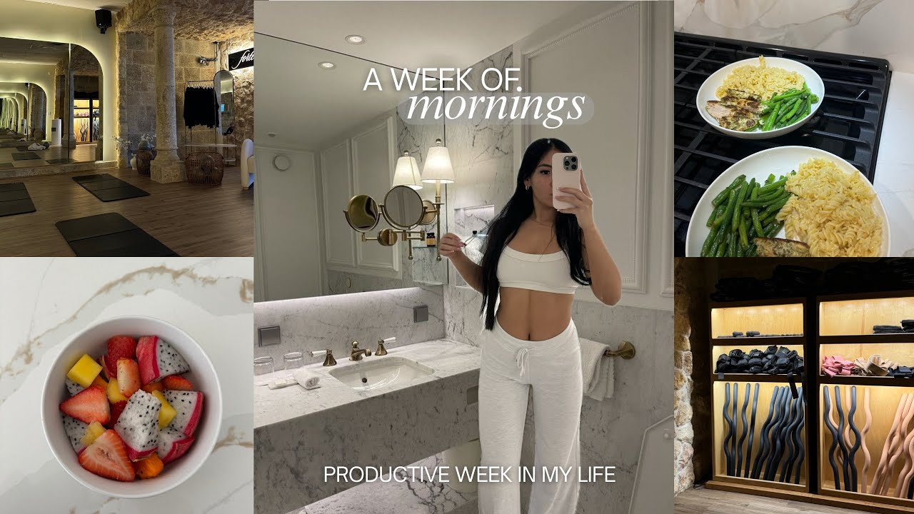 A WEEK OF MORNINGS IN MY LIFE | healthy habits + productive routines