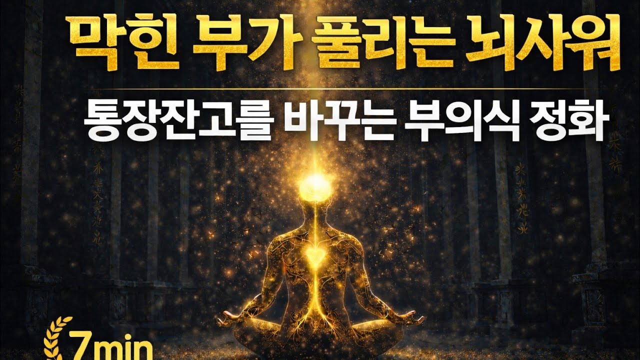 통장 잔고가 바뀌는 7분 뇌샤워 명상 | 막힌 부의 통로를 뚫는 잠재의식 정화
