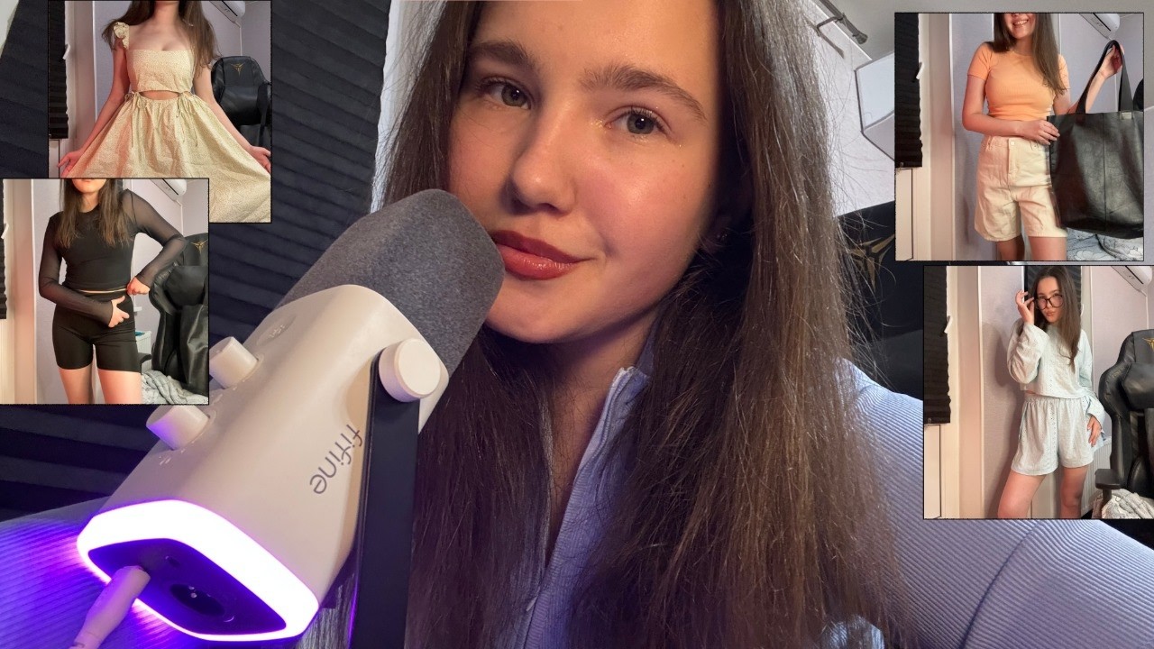 ASMR Try On Haul & Fabric Scratching 🌷 *New Mic*