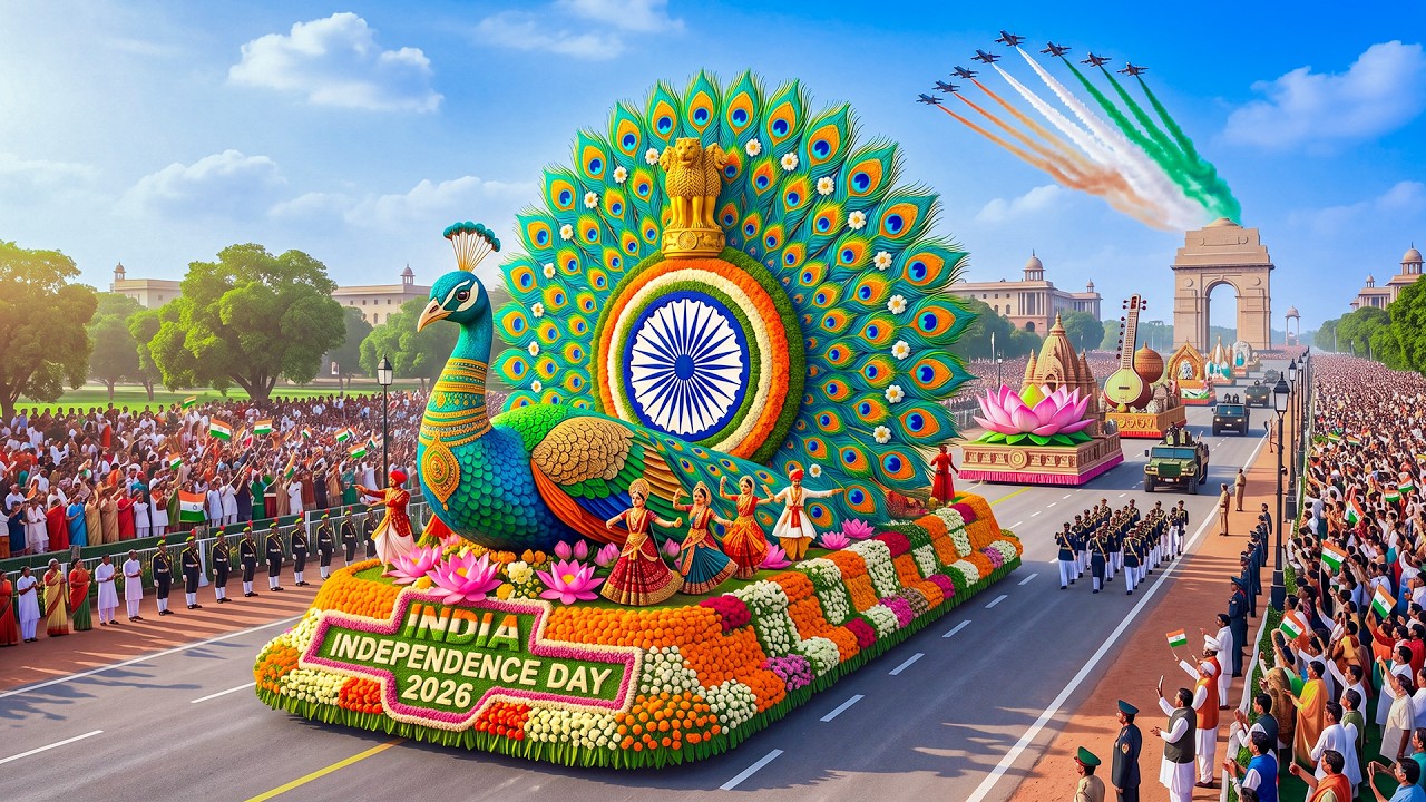 🇮🇳 Delhi Independence Day Flower Parade 2026 🌸 Giant Floral Displays & Grand National Celebration