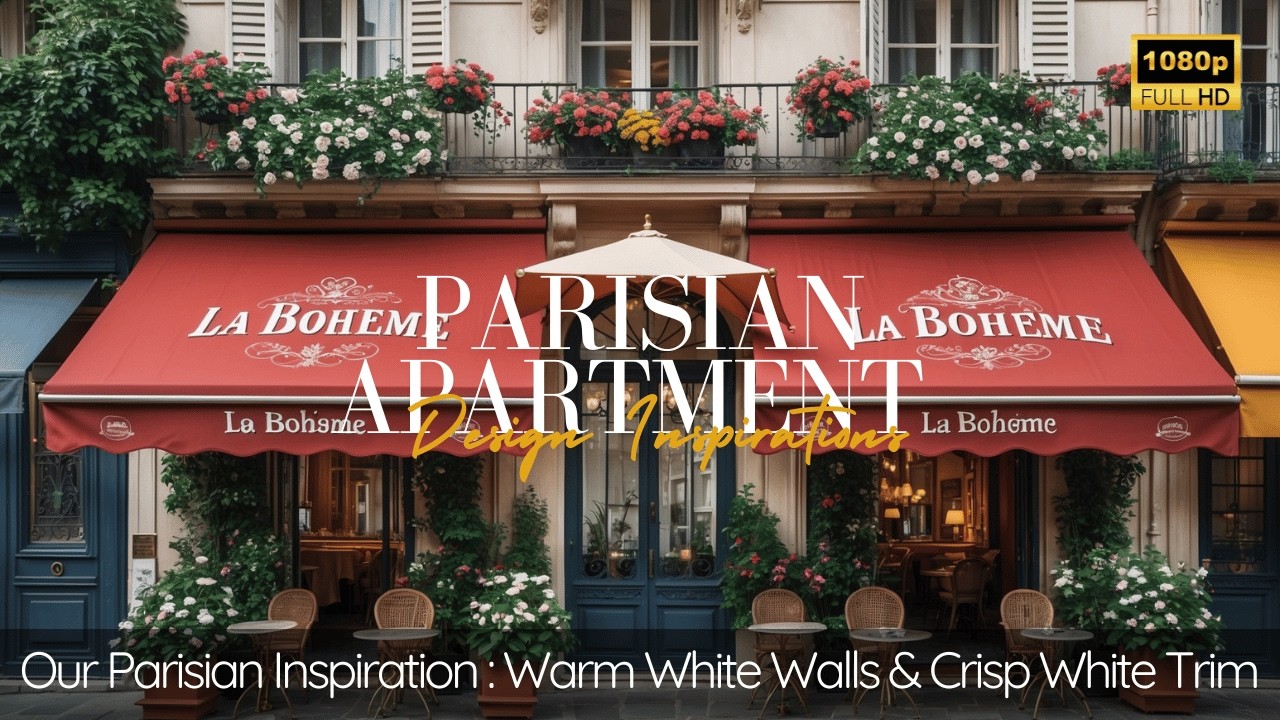 Our Parisian Inspiration: Warm White Walls & Crisp White Trim