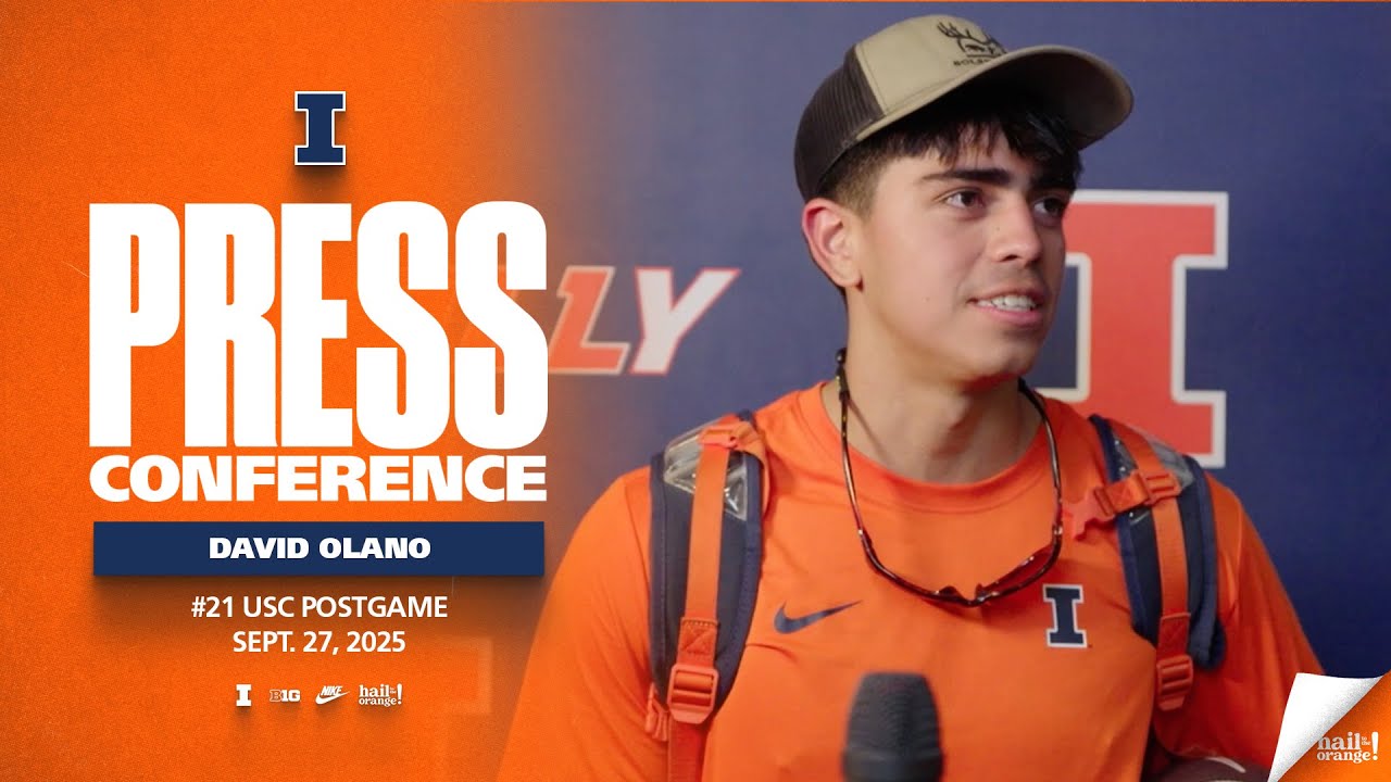 Illinois Football | K David Olano Postgame vs. #21 USC 9/27/25