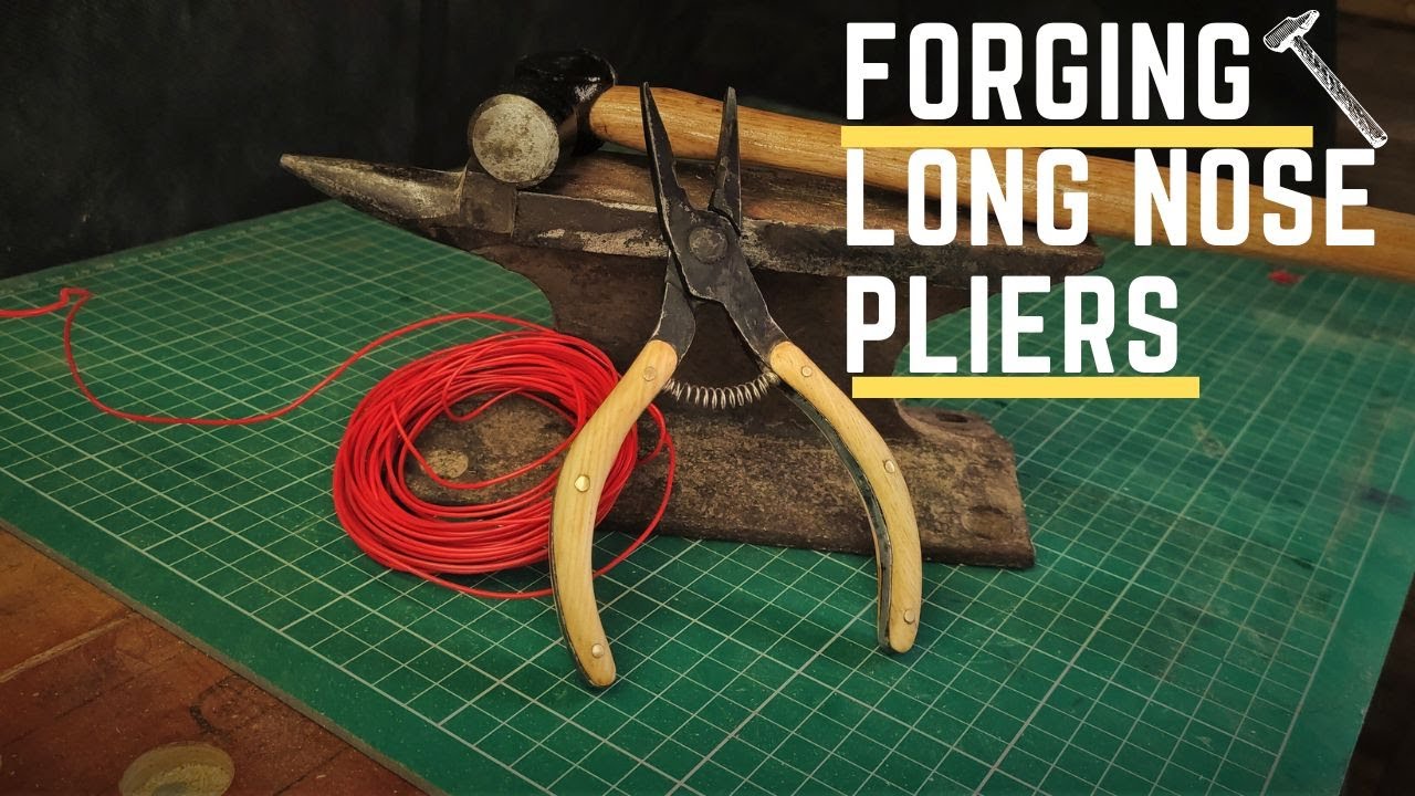Hand Forging Long Nose Pliers!⚒