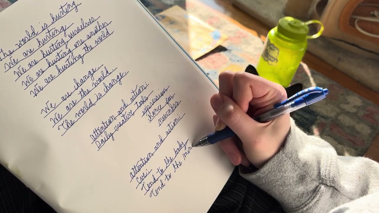 ASMR Write with me Sunny wintertime morning 