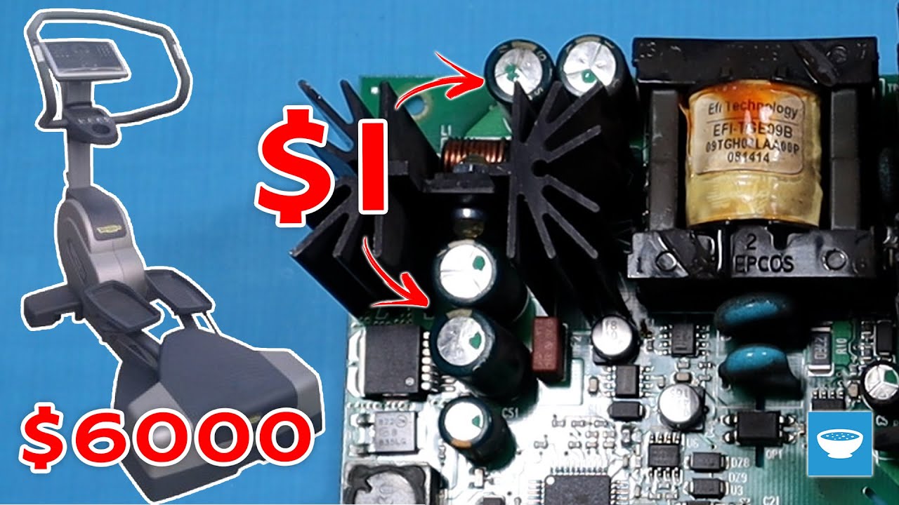 $1 in parts to save $6000 machine - Technogym Wave Cardio break module repair