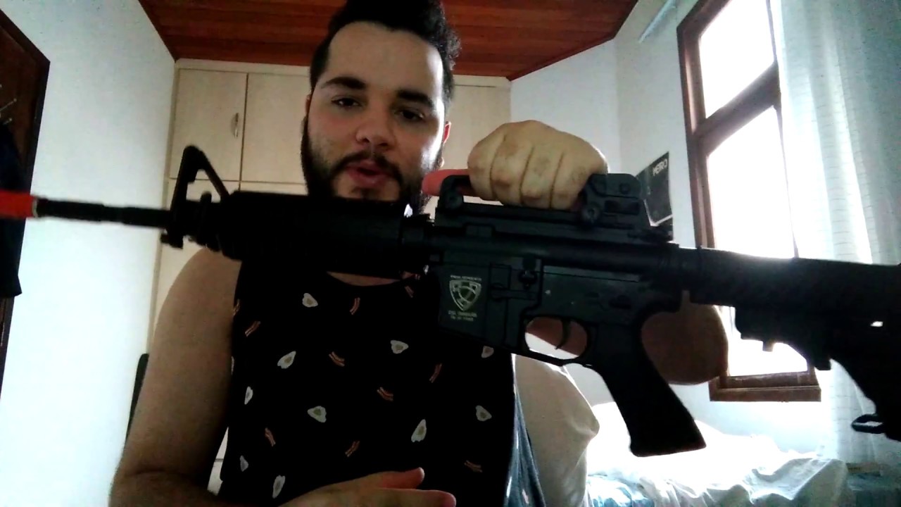Airsoft AEG ASR101 (M4A1 APS) full metal pt/br