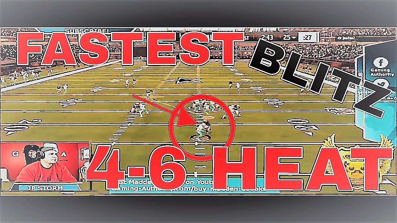 MADDEN 18 FASTEST BLITZ FROM THE 4-6 FORMATION. HOW TO BLITZ AND STOP THE RUN. HOW TO BLITZ FROM 4-6