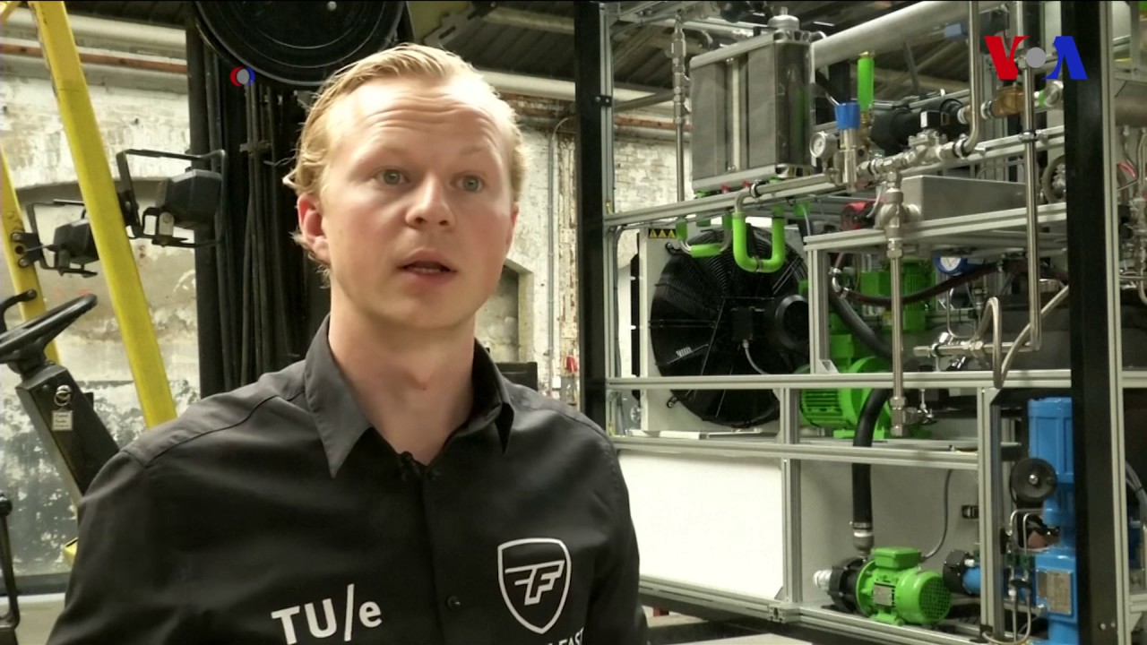 Combust&iacute;veis limpos para autocarros, inven&ccedil;&atilde;o de grupo de estudantes da Holanda