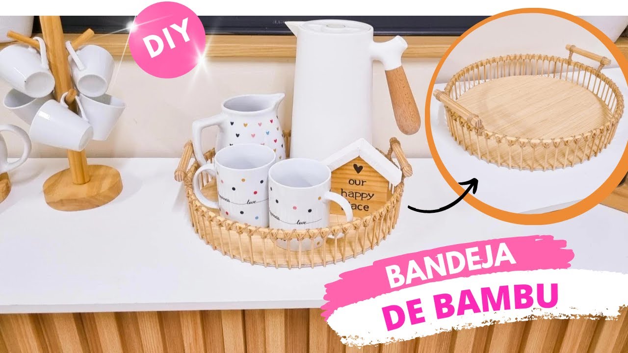 BANDEJA DE BAMBU COM CARA DE LOJA | DIY ACESSÍVEL