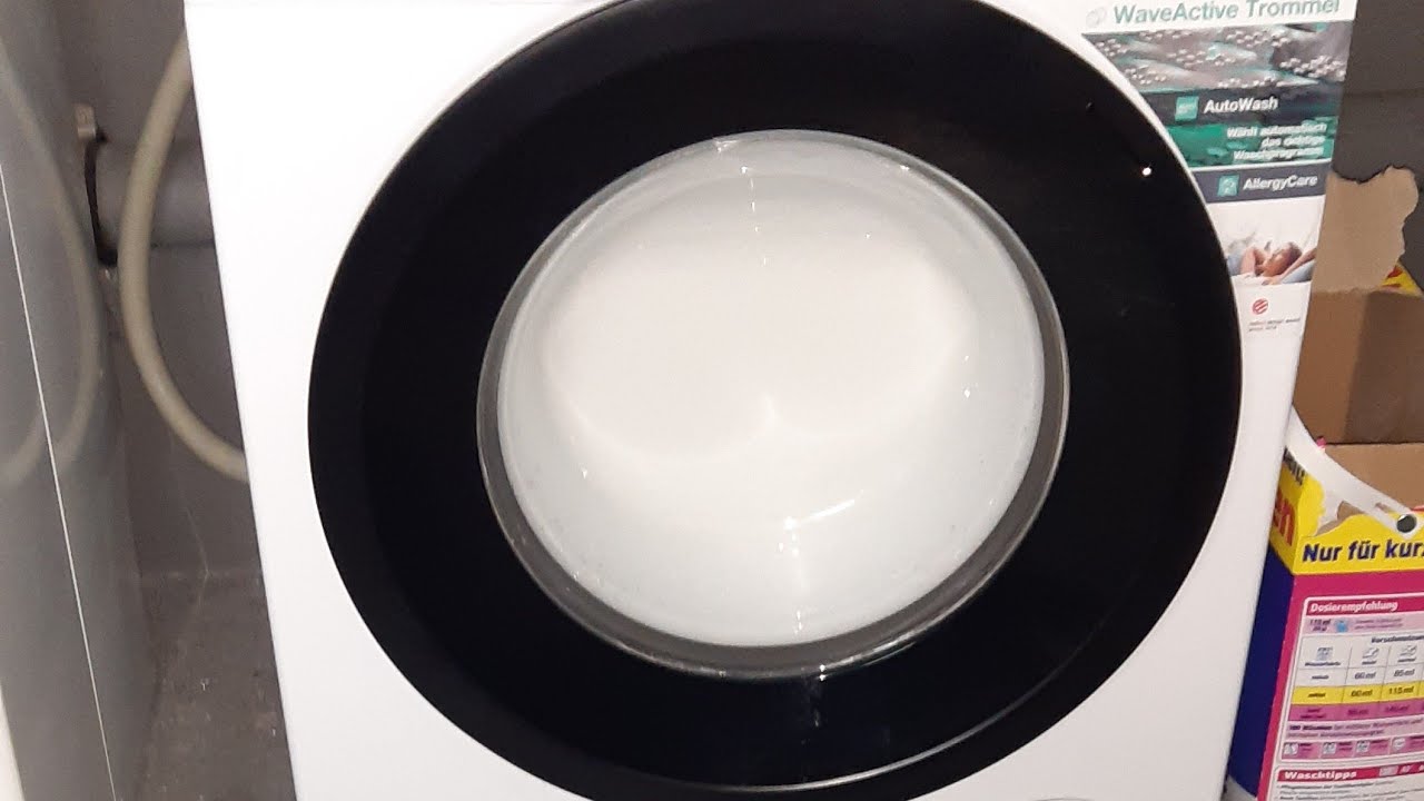 Gorenje WE74S3P Zwischenschleudern Schaum / Spin after mainwash / heavy sudslock