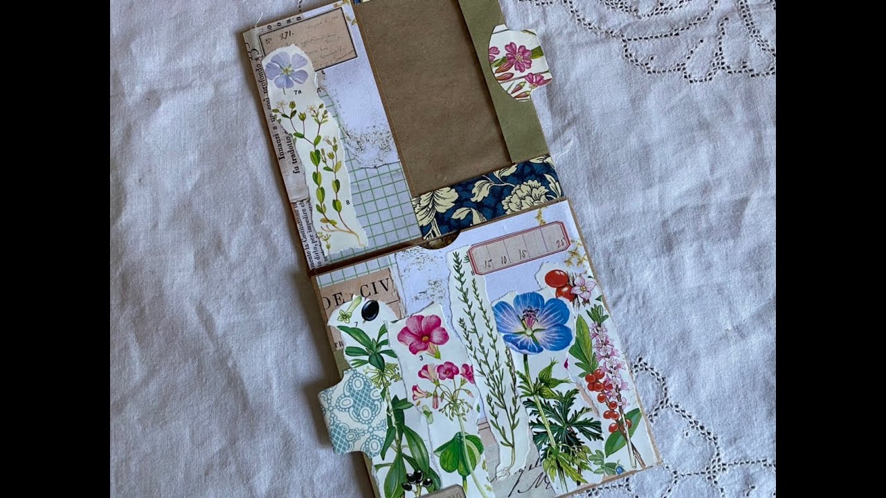 #The100DayProject | Day 82 : Envelope flippy thing | Inspired by : Wendy's journal adv and botanical