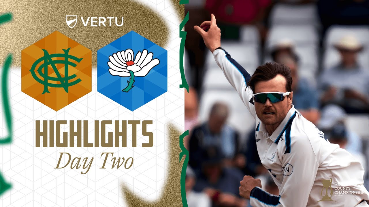 Highlights: Nottinghamshire v Yorkshire Day Two | Dan Moriarty Takes 4 Wickets!