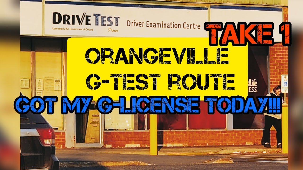 ORANGEVILLE G-TEST ROUTE||EASY PASS G-TEST at 1st attempt#orangevilleG-testRoute #g-testorangeville