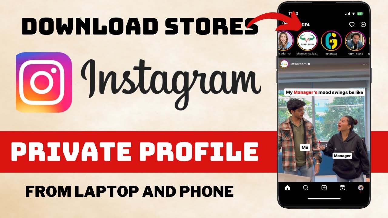 Download Instagram story including a private one