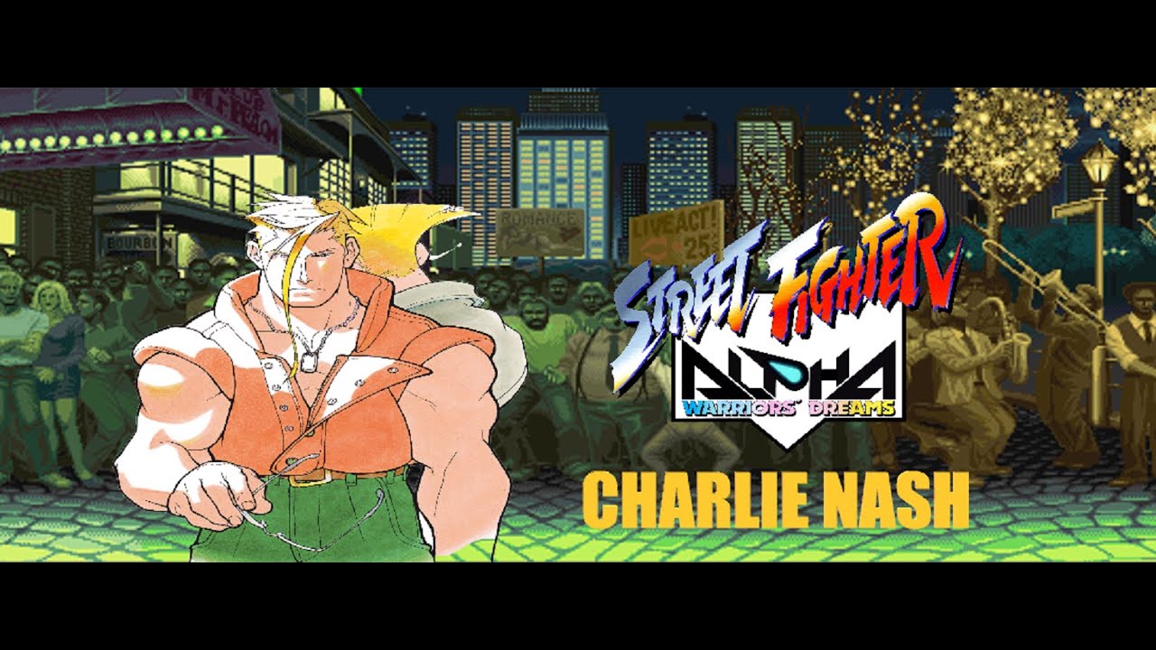 STREET FIGHTER ALPHA charlie nash gameplay (sub español)