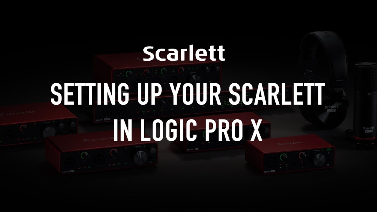 Настройка Scarlett в Logic