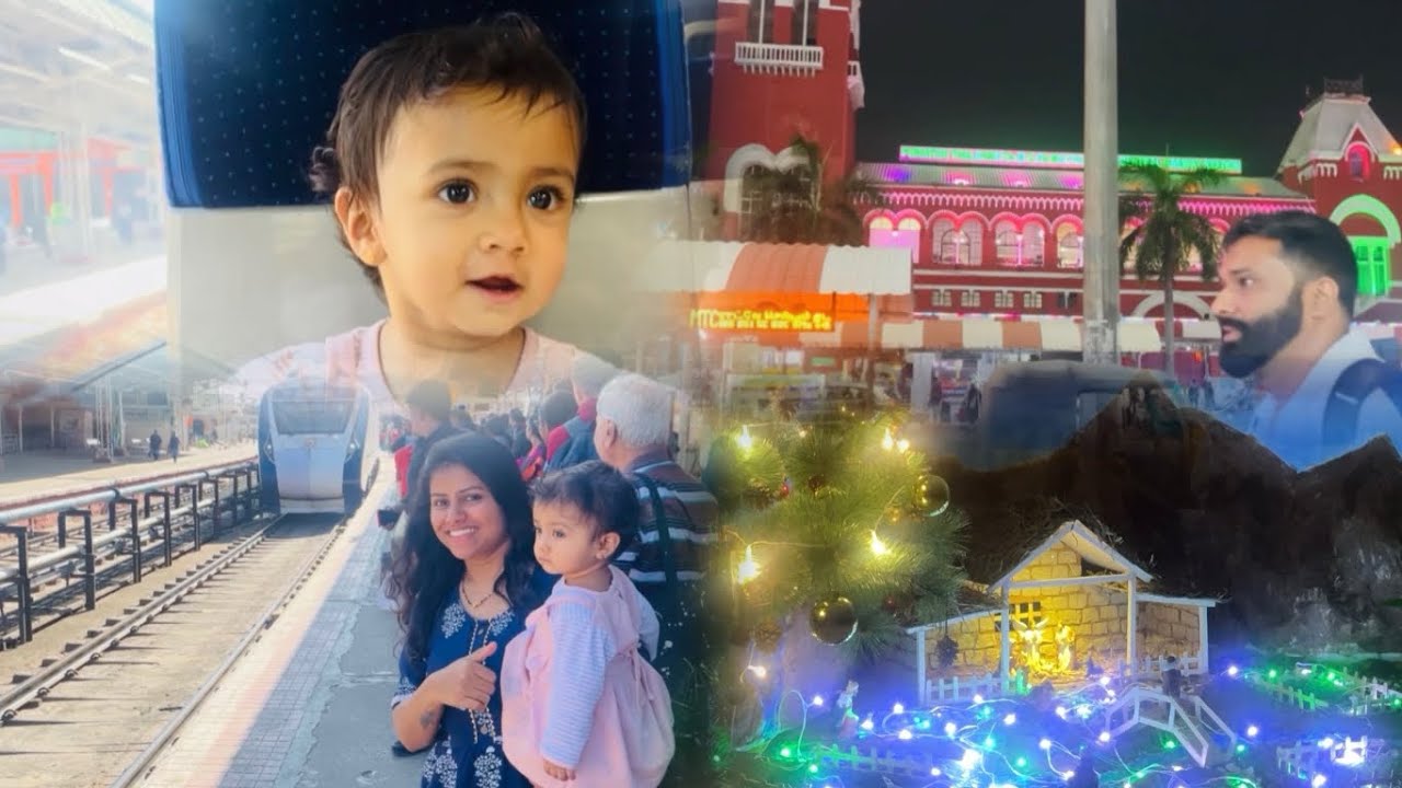 Our First Vande Bharat Journey with Baby | Bangalore to Chennai Christmas Travel 🎄🚄