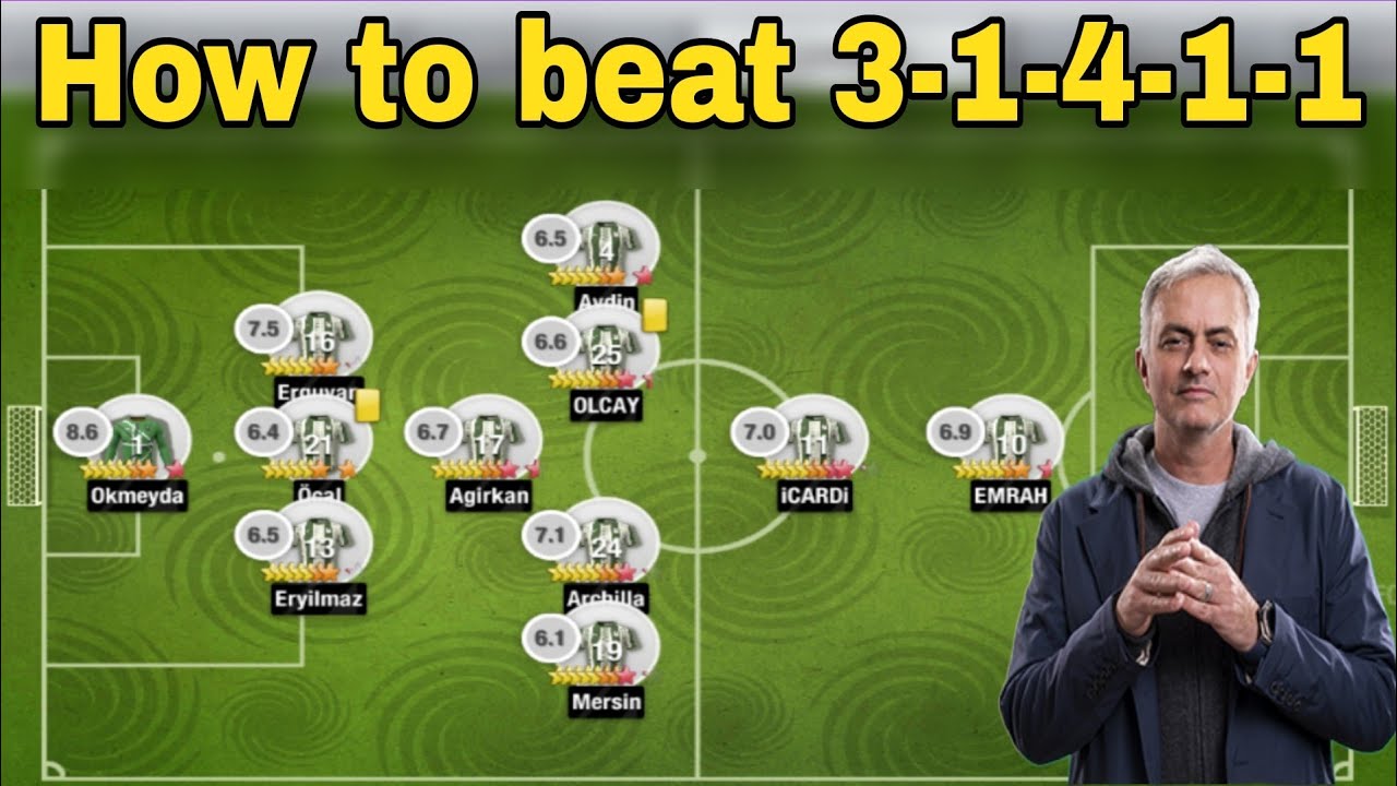 Best formation and tactics to beat 3-1-4-1-1 formation in Top Eleven 2024