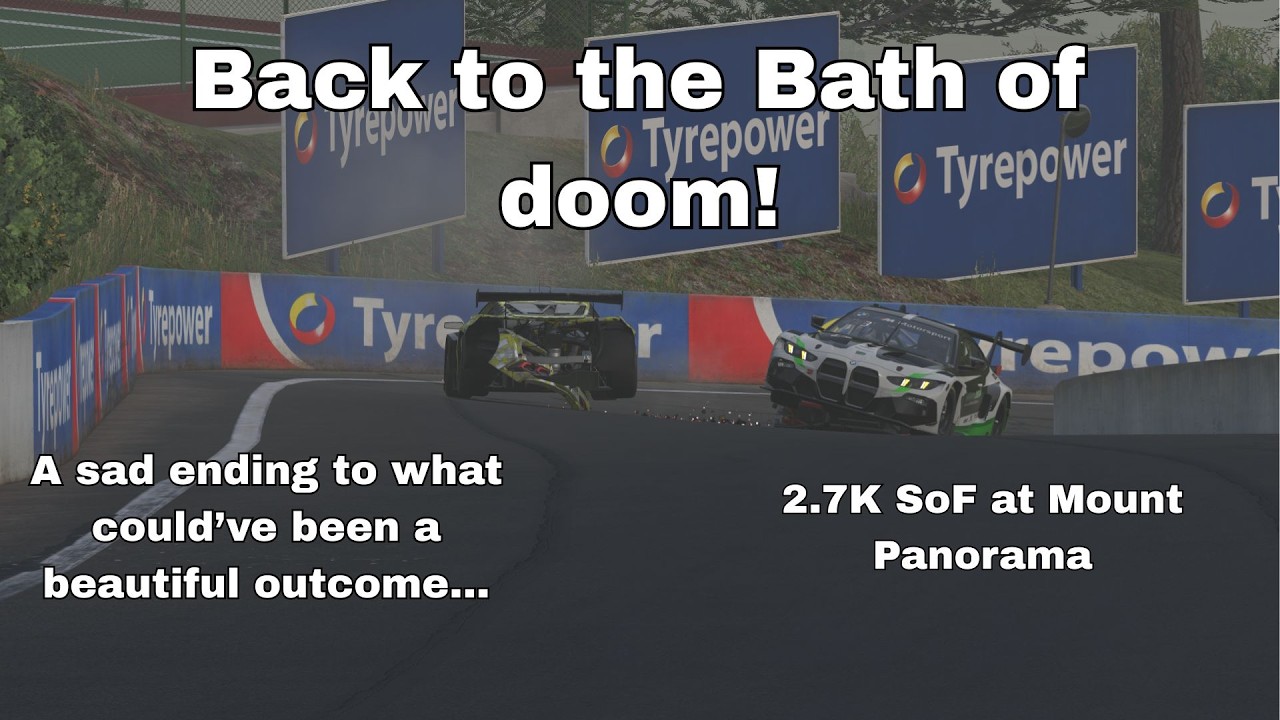 Practice GT3 challenge for the Bathurst 12 hours. A sad ending to what could've been a great race...