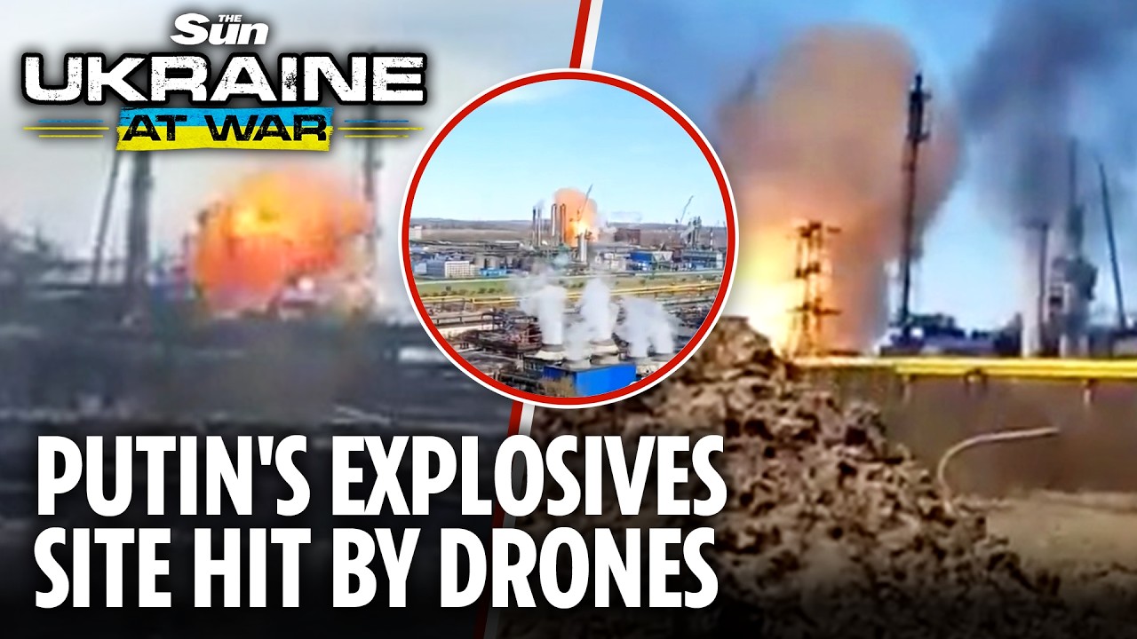 Ukraine's daring 800km drone strike hits Russian explosive materials plant in Cherepovets