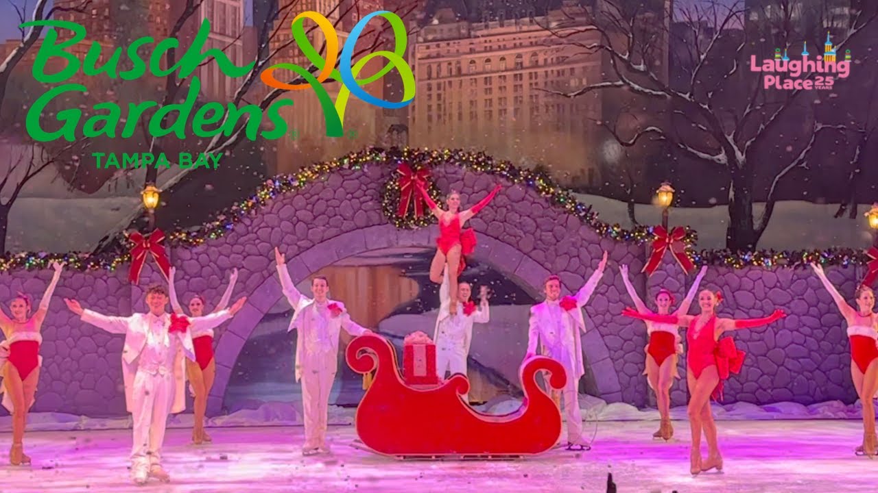 Christmas on Ice | Busch Gardens Tampa | Christmas Town 2024