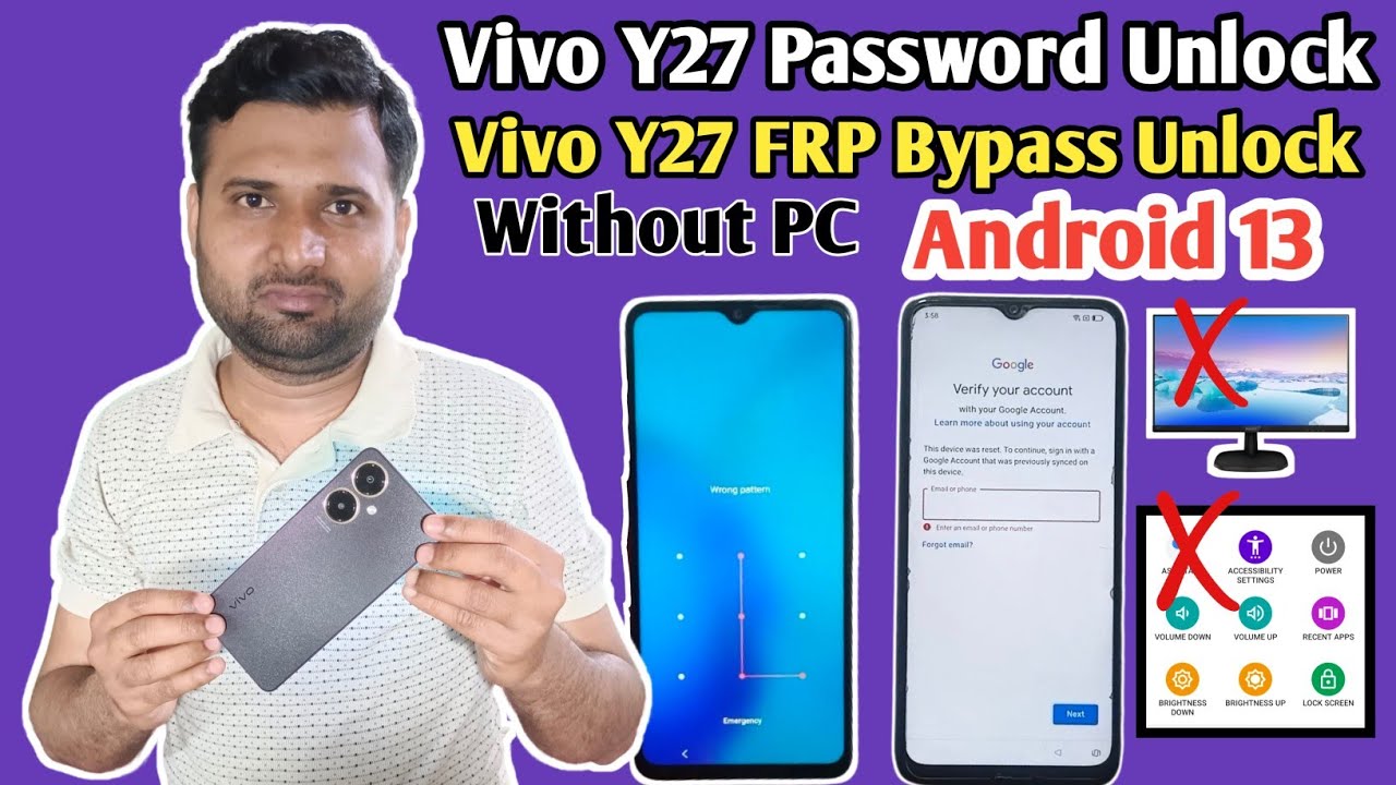 Как сбросить графический ключ и удалить пароль на Vivo Y27 без ПК | Обход FRP на Vivo Y27 Android...