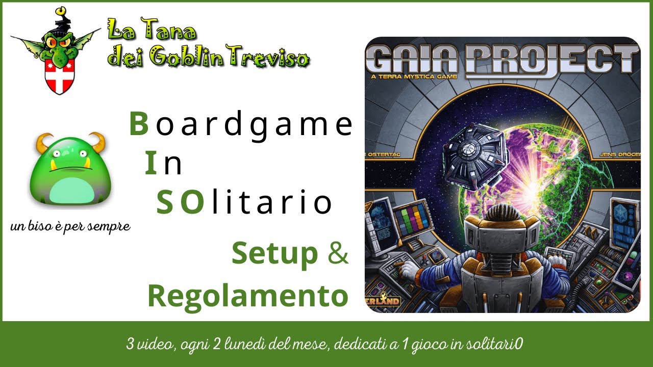 BoardgameInSOlitario - Progetto Gaia - Setup e Regolamento