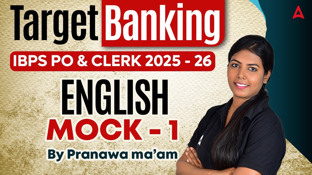 IBPS RRB English Classes in Tamil | IBPS RRB PO & Clerk English Mock Test -1 | by Pranawa Ma'am