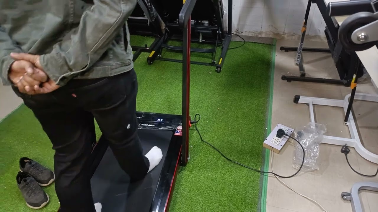 POWERMAX FITNESS JOG PAD-2 DUAL DISPLAY DEMO BY FITNESS CORNER JIND