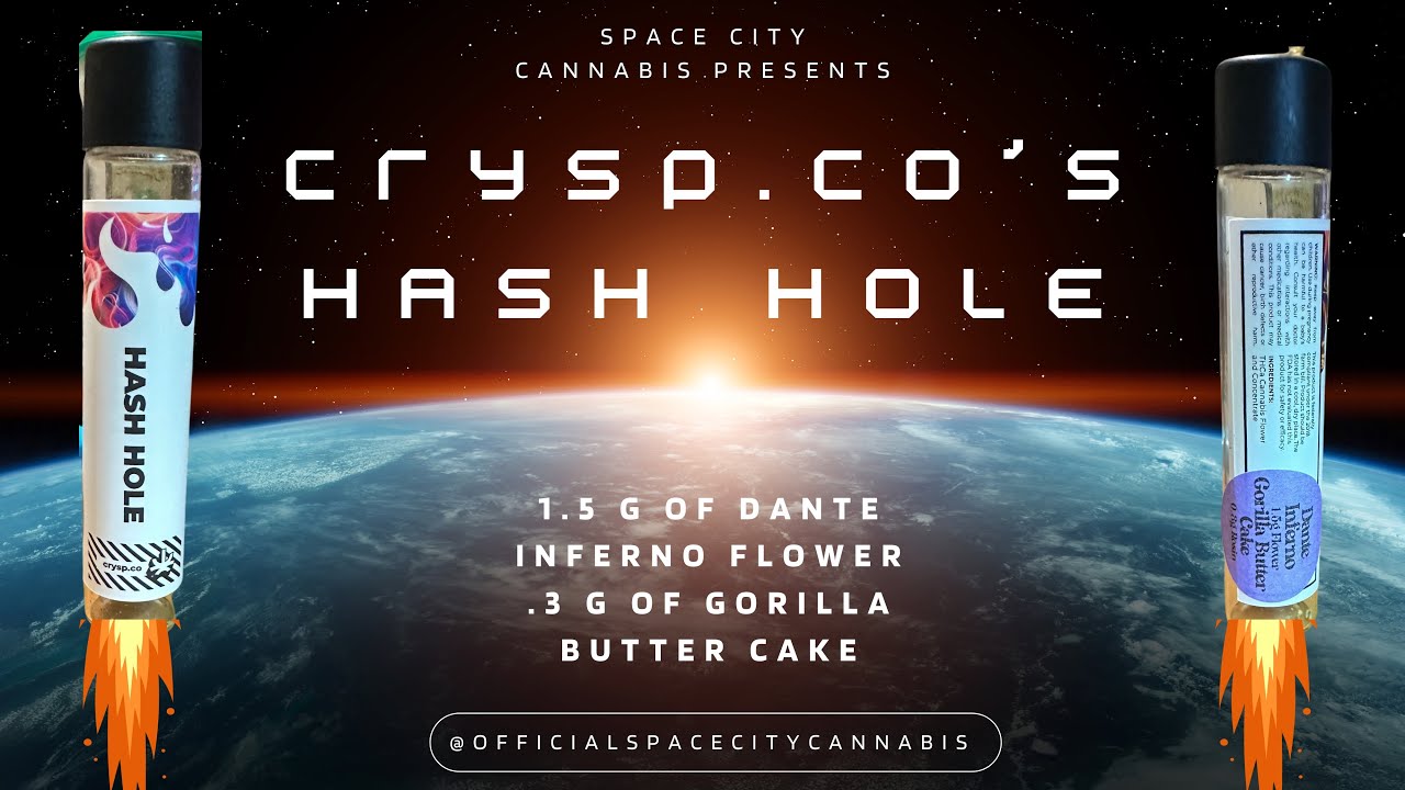 CRYSP CO&rsquo;S Hash Hole Review: 1.5 G of Dante Inferno Flower & 0.3 G of Gorilla Butter Cake Rosin (🍩🍩)