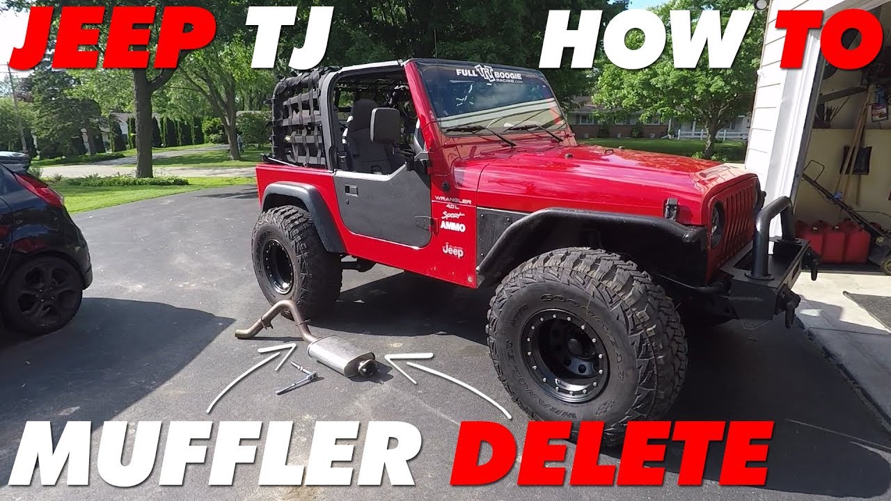 Как снять глушитель Jeep TJ