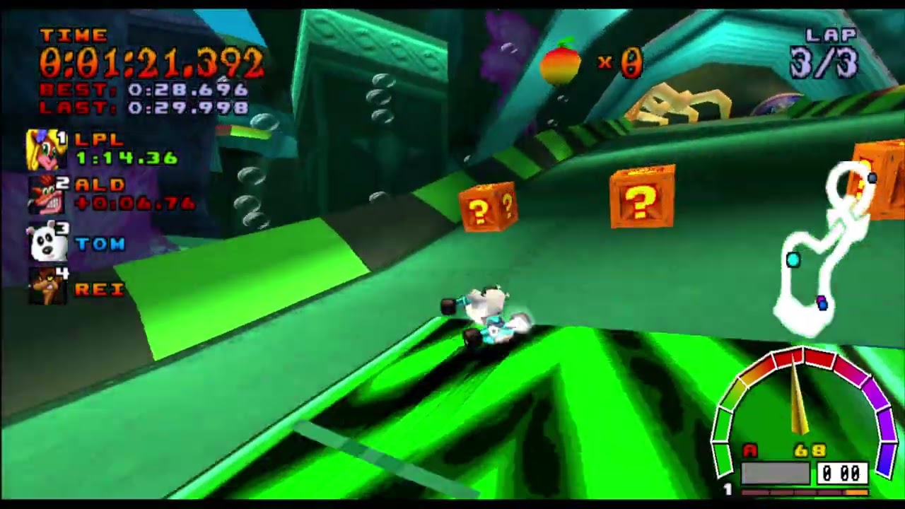 CTR PS1 ONLINE #28 with Polar and N. Gin (2K Widescreen)