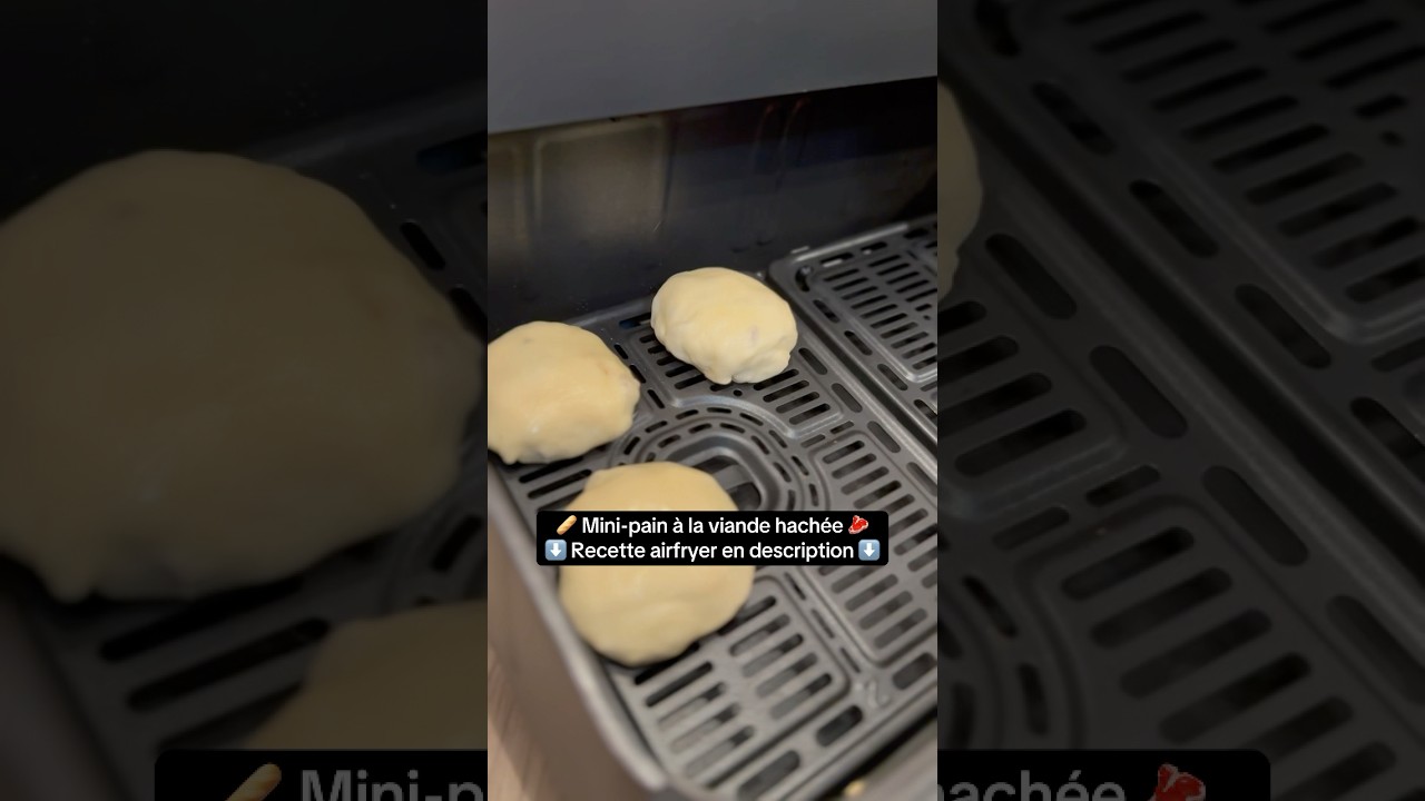 🍞 Recette airfryer mini-pain &agrave; la viande hach&eacute;e 🥩 #airfryer #recettesimple #recetterapide