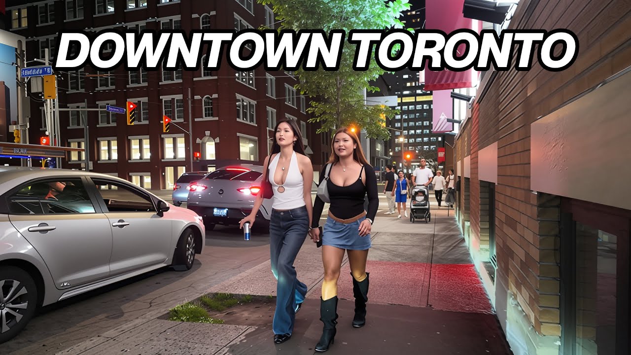 Friday Night Downtown Toronto Summer Walk  (July 2025)