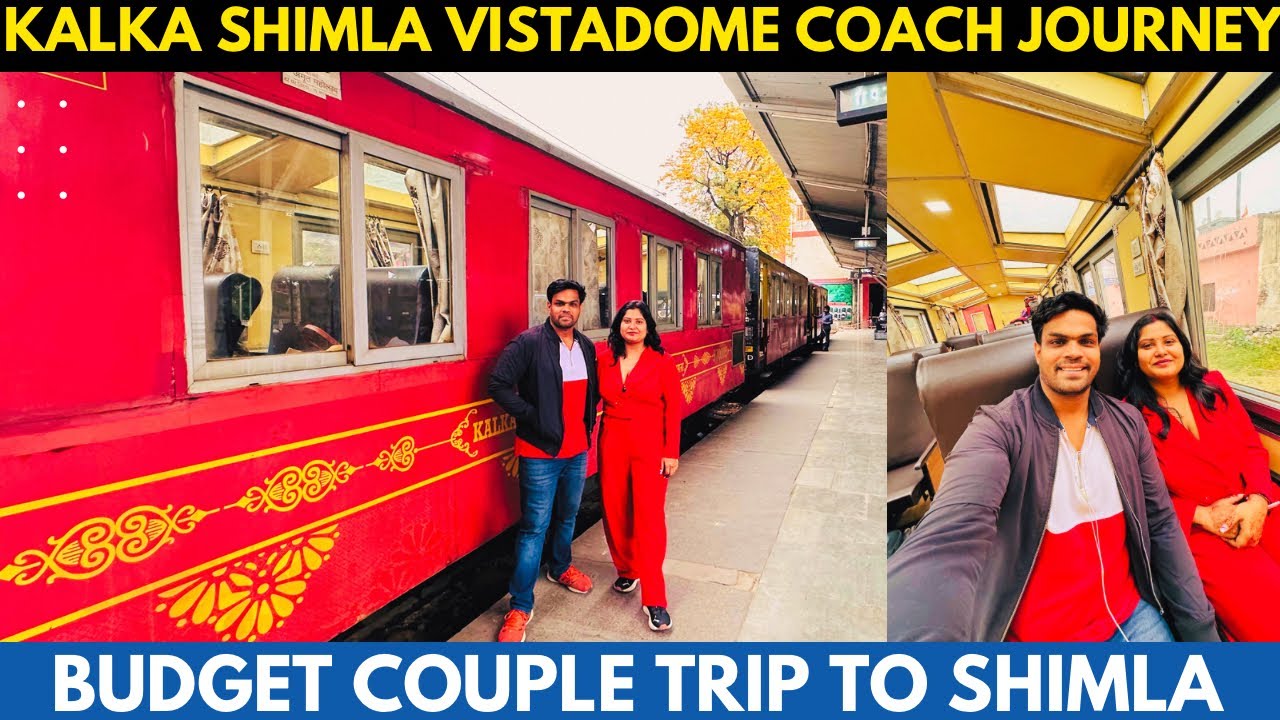 KALKA SHIMLA TOY TRAIN JOURNEY in VISTADOME COACH 2024 | MOUNTAIN RAILWAYS OF INDIA | Shimla VLOG