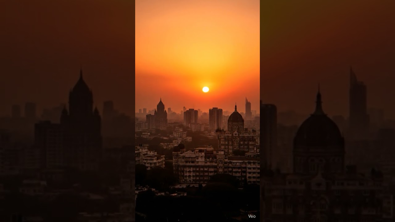 Mumbai Cityscape at Sunset 🌇 | Cinematic AI Visuals | Golden Hour Mumbai