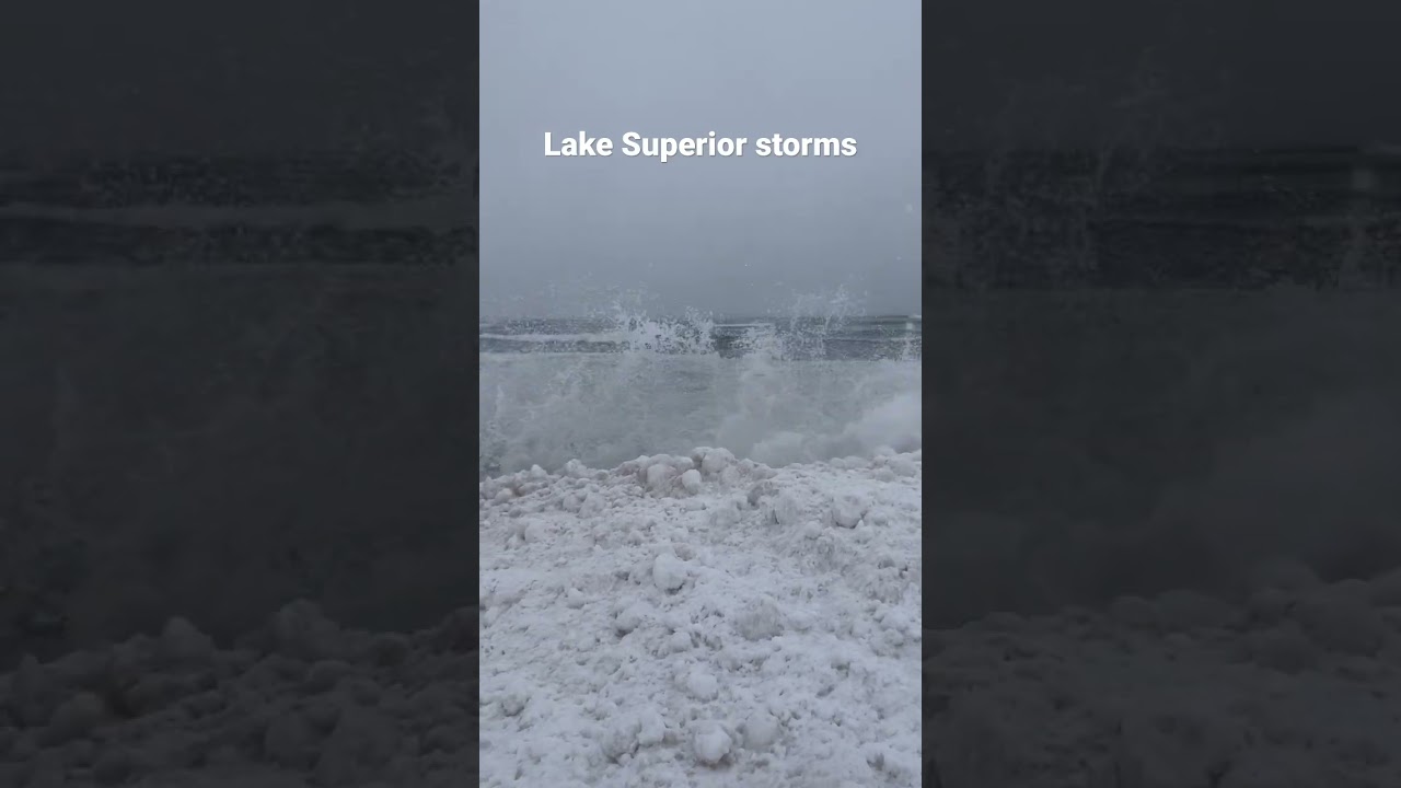 Lake Superior winter storm #lakesuperior #disaster #storms #winter #puremichigan