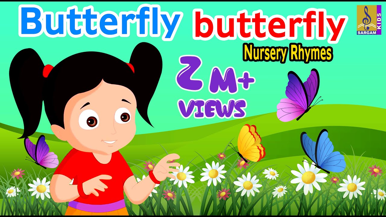 Butterfly butterfly | Nursery Rhyme | Cartoon | Kids #cartoonvideo #kidscartoons #kidsvideos