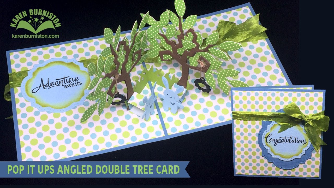 Pop it Ups Angled Double Tree Card