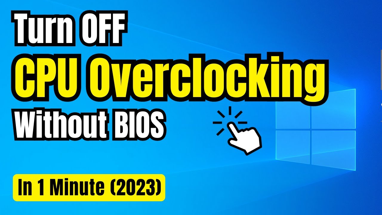 How to Turn off CPU Overclocking in 1 Minute (Without BIOS) 2024