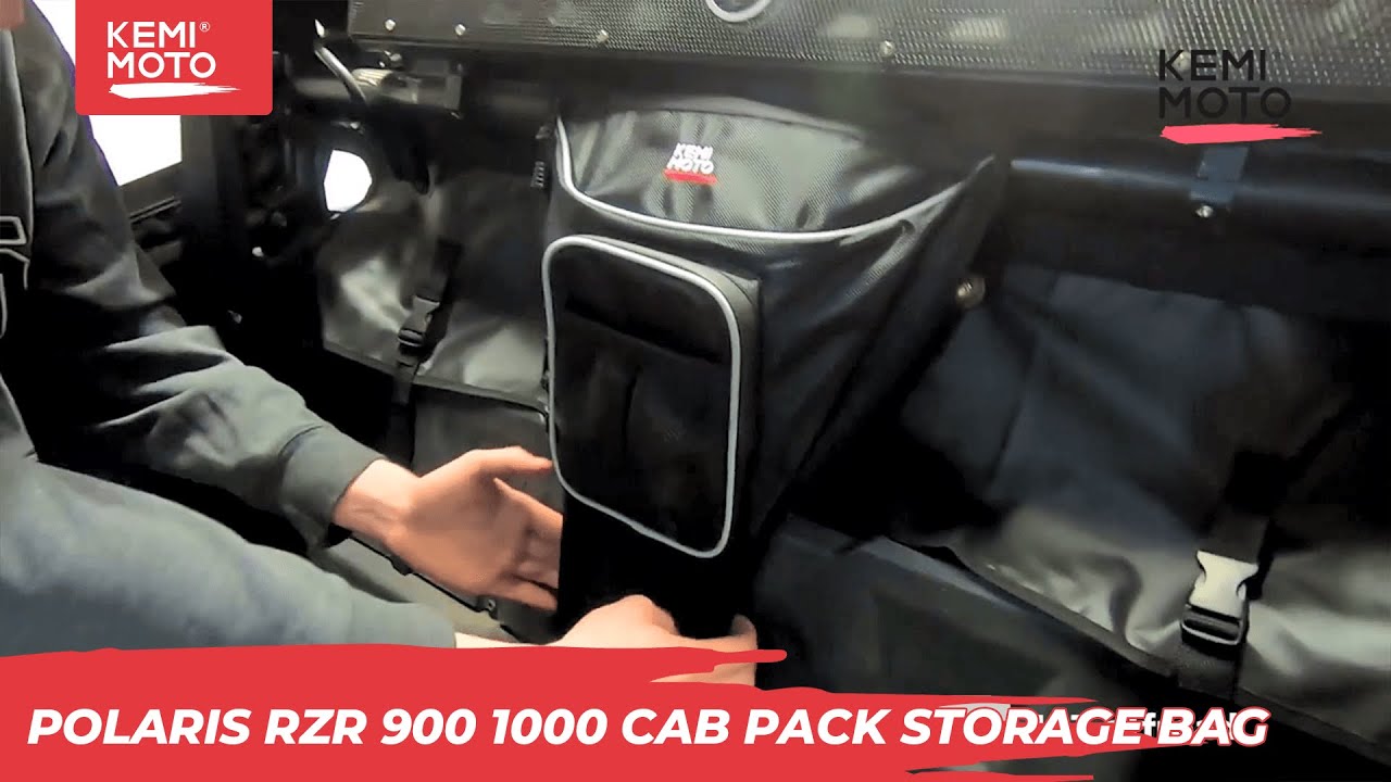 How to install UTV Between Seat Storage Bag  | Kemimoto