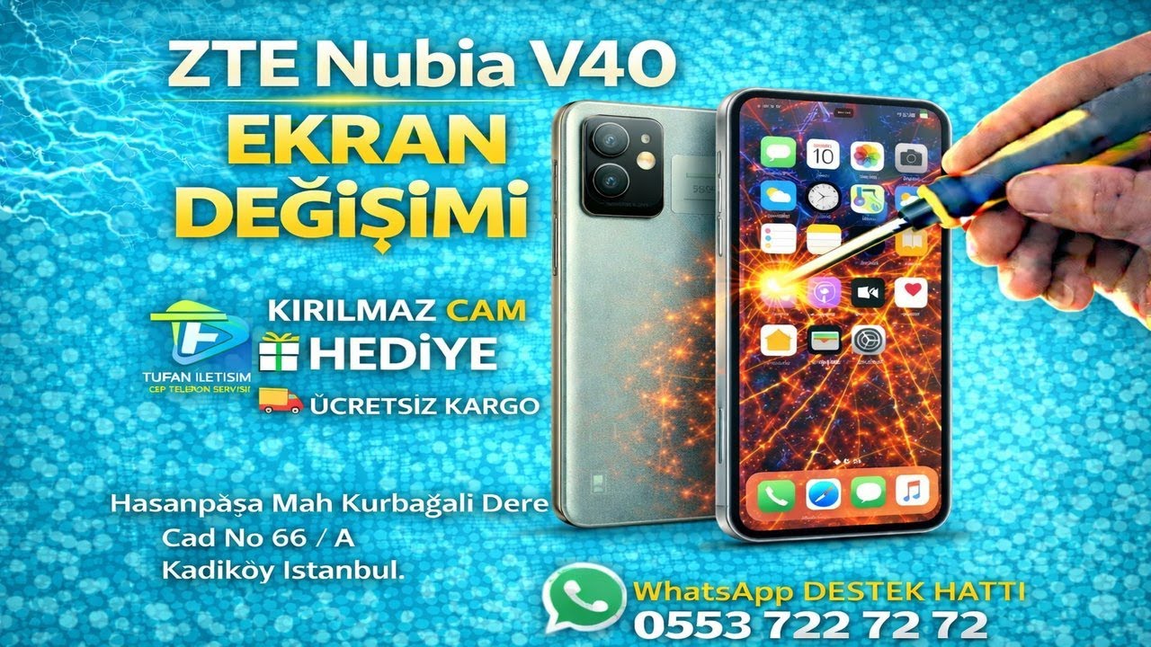 ZTE Nubia V40 Ekran Değişimi – Garantili, Hızlı ve Profesyonel Tamir | Tufan İletişim