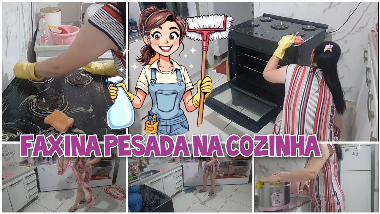 FAXINA NA MINHA COZINHA/LIMPEZA PESADA NO FOGÃO  #faxinapesada #fogão 