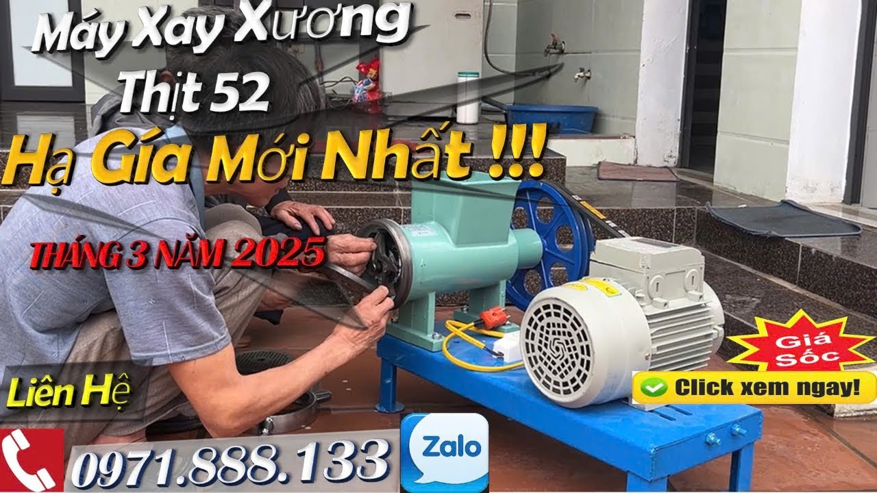 Máy Xay Xương Thịt Cối Đùn 52,Giao Tại Tân Yên Bắc Giang